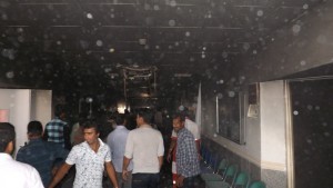 دانشگاه پیام نور ریگان دچار حریق شد و طبقه سوم آن در آتش سوخت