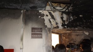 دانشگاه پیام نور ریگان دچار حریق شد و طبقه سوم آن در آتش سوخت